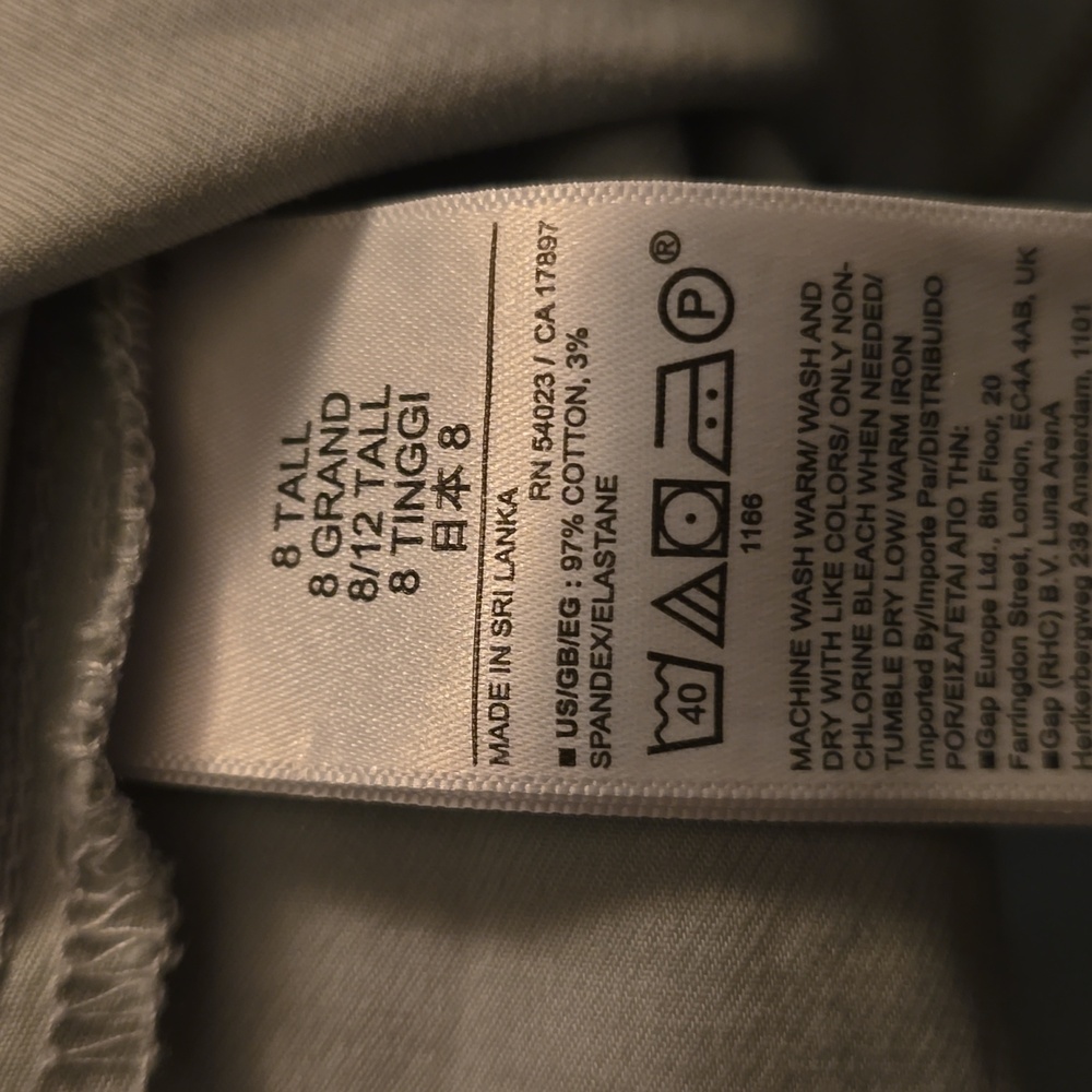 GAP High Rise Stride Ankle Pants Light Green - Picture 8 of 9